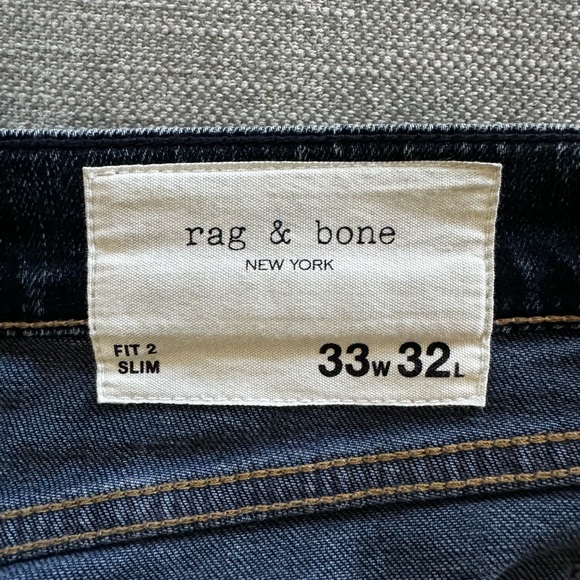 rag & bone NEW YORK FIT 2 SLIM 33w 32г - Picture 3 of 3